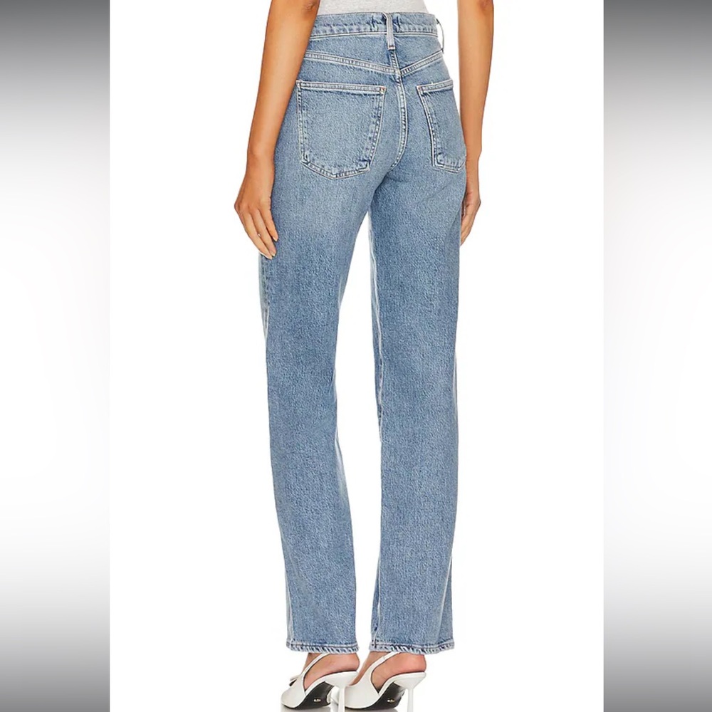 Agolde Harper Mid Rise Relaxed Straight Jeans - Picture 3 of 7